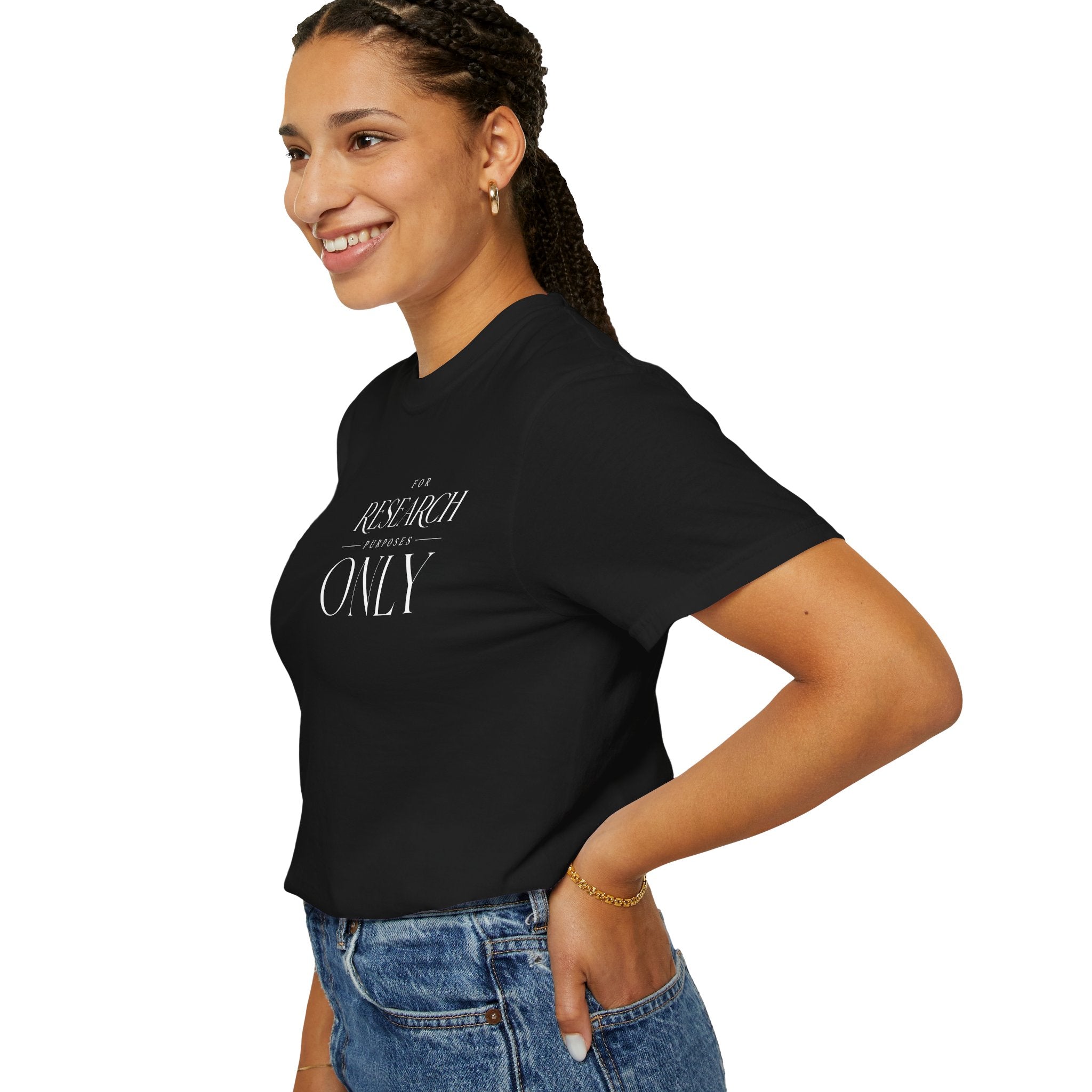 Research Purposes Only T-Shirt — Minimalist Scientific Tee