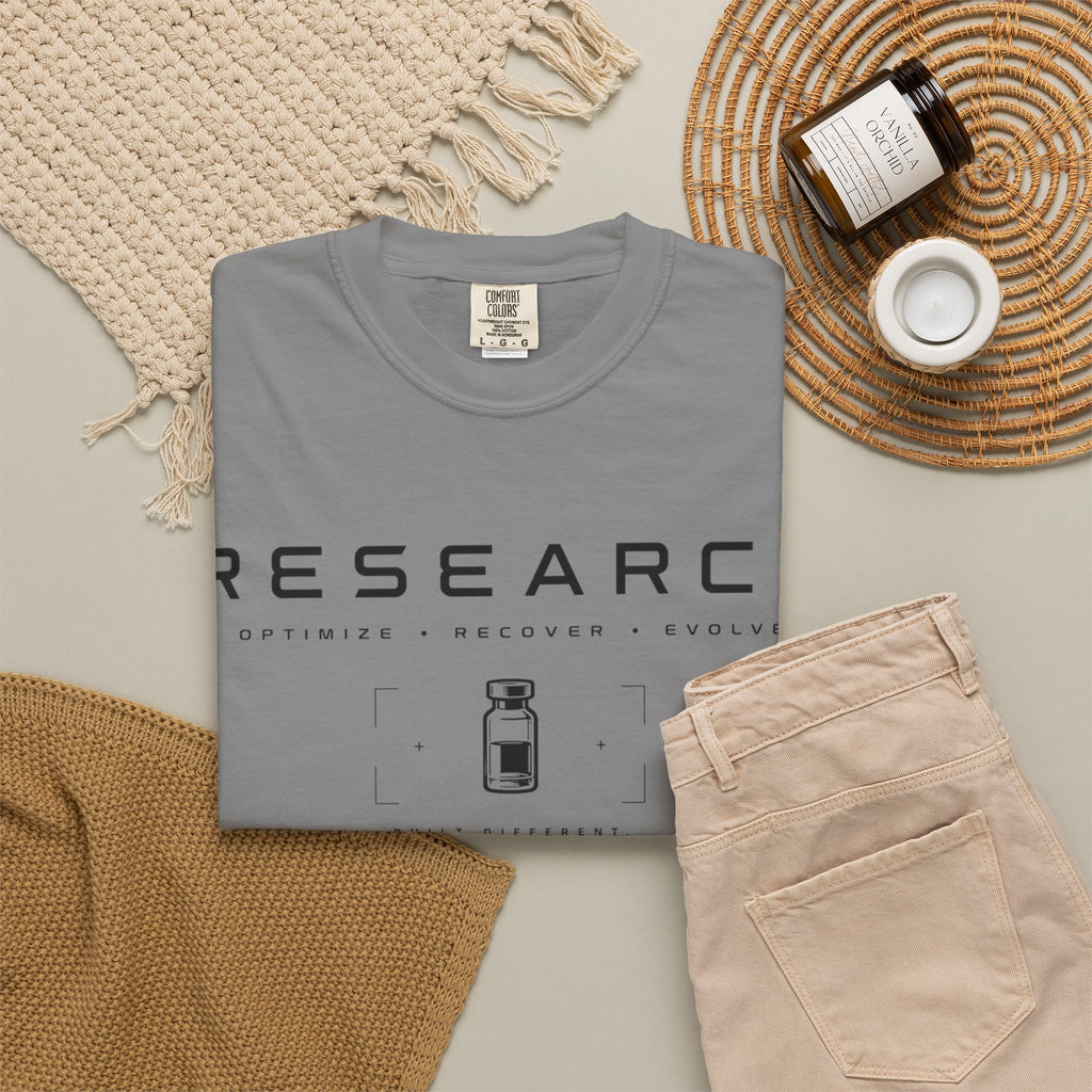 Research — Human Performance Lab T‑Shirt: "Optimize Recover Evolve"