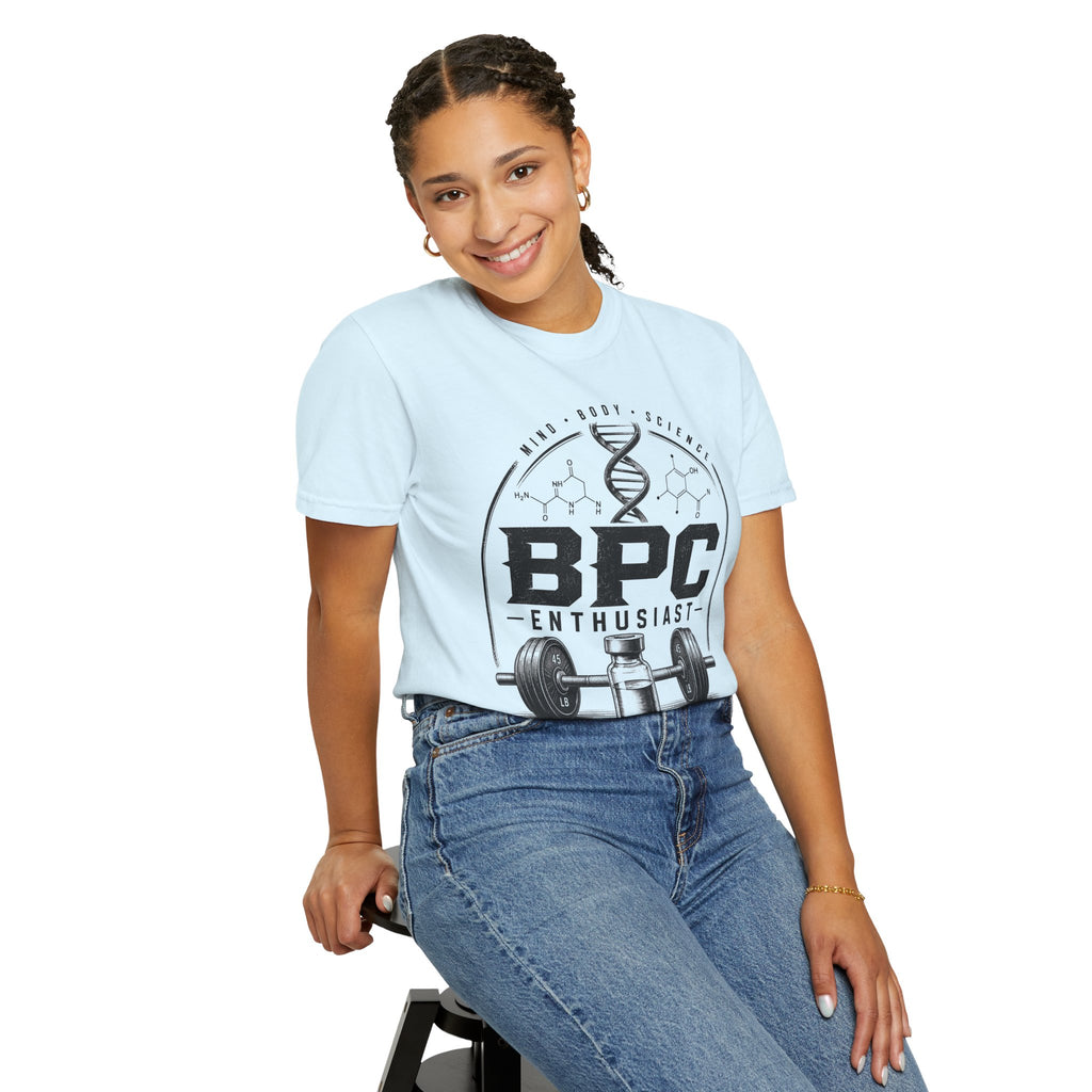 BPC Enthusiast T‑Shirt — Barbell & Supplement Fitness Tee