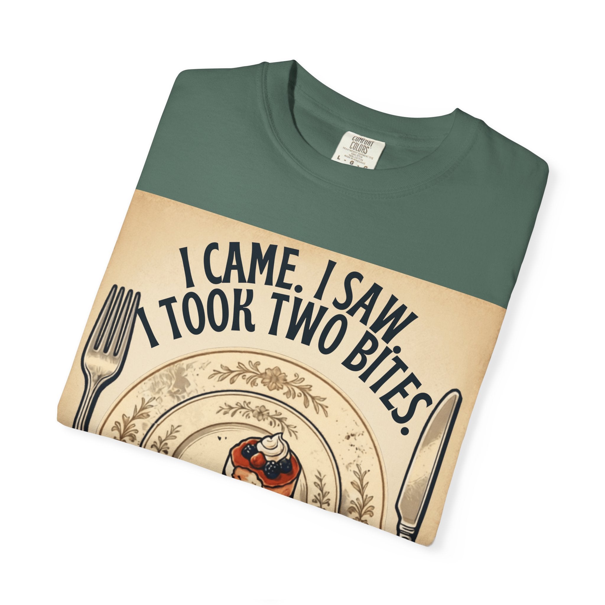 Semaglutide Funny T-Shirt – "I Came, I Saw, Took Two Bites" Weight-Loss Humor Tee