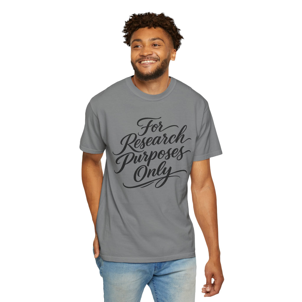"For Research Purposes Only" Cursive T-Shirt — Peptide Research IYKYK Tee