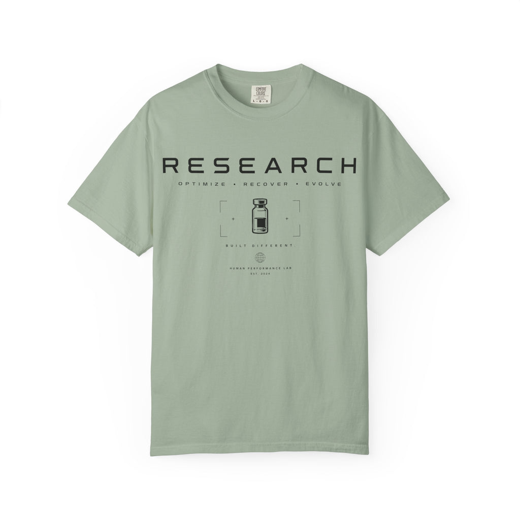 Research — Human Performance Lab T‑Shirt: "Optimize Recover Evolve"