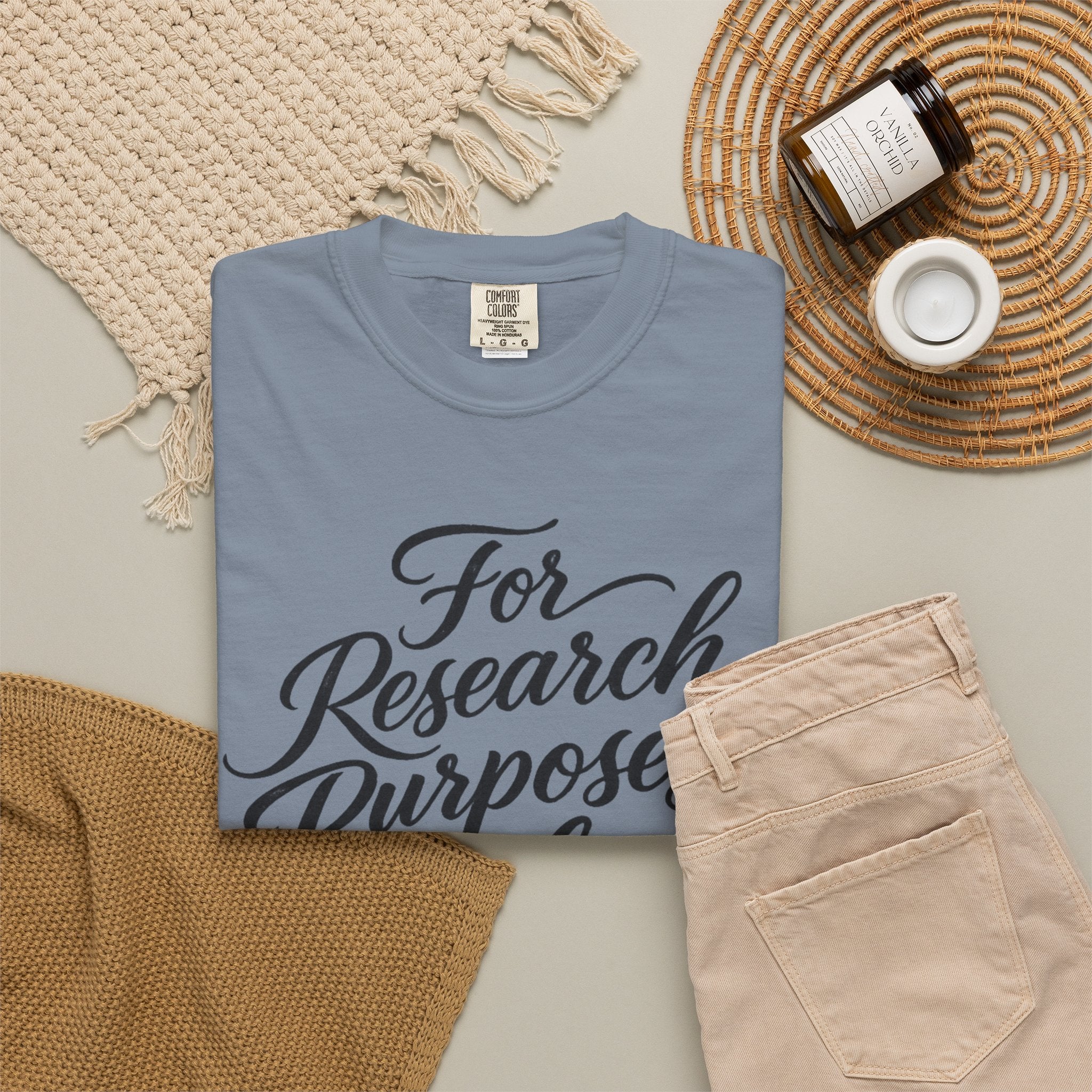 "For Research Purposes Only" Cursive T-Shirt — Peptide Research IYKYK Tee