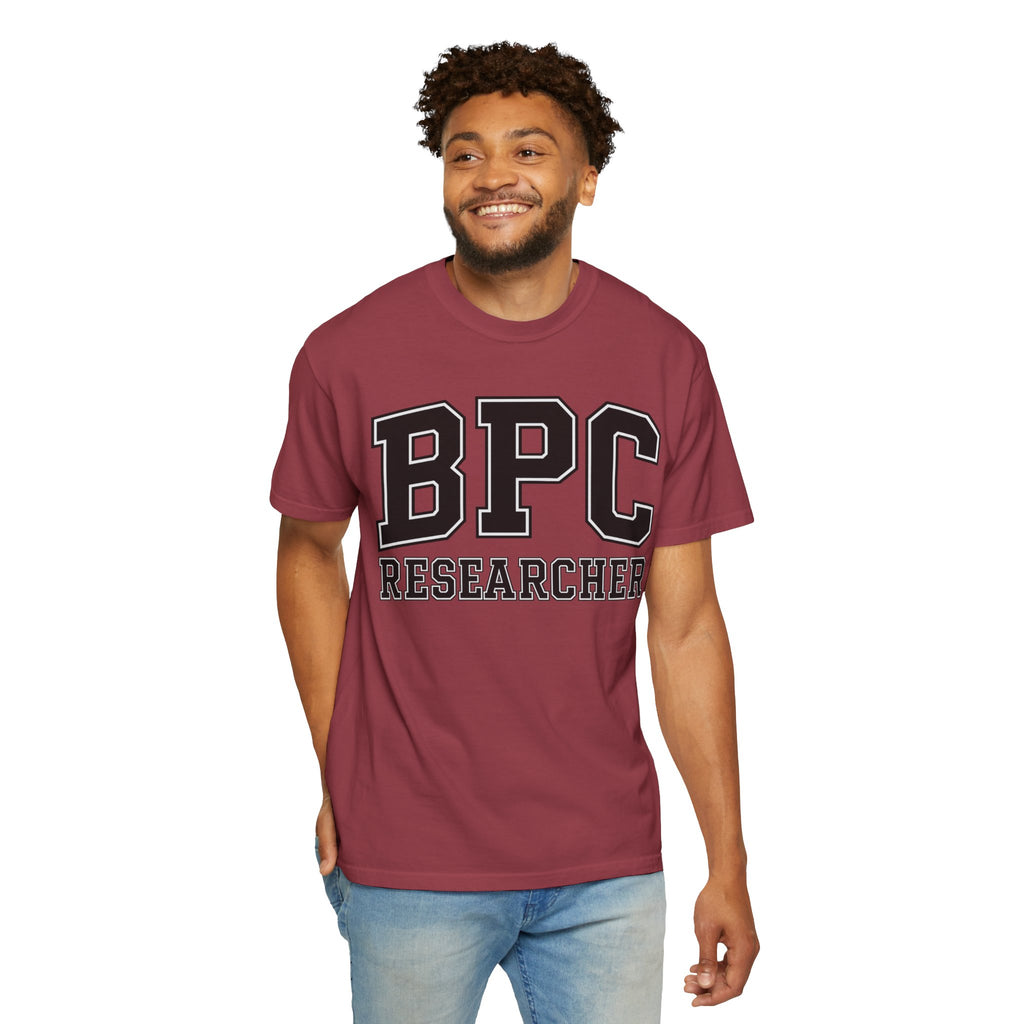 BPC Researcher T-Shirt — Collegiate Biohacker Tee for BPC-157 Enthusiasts