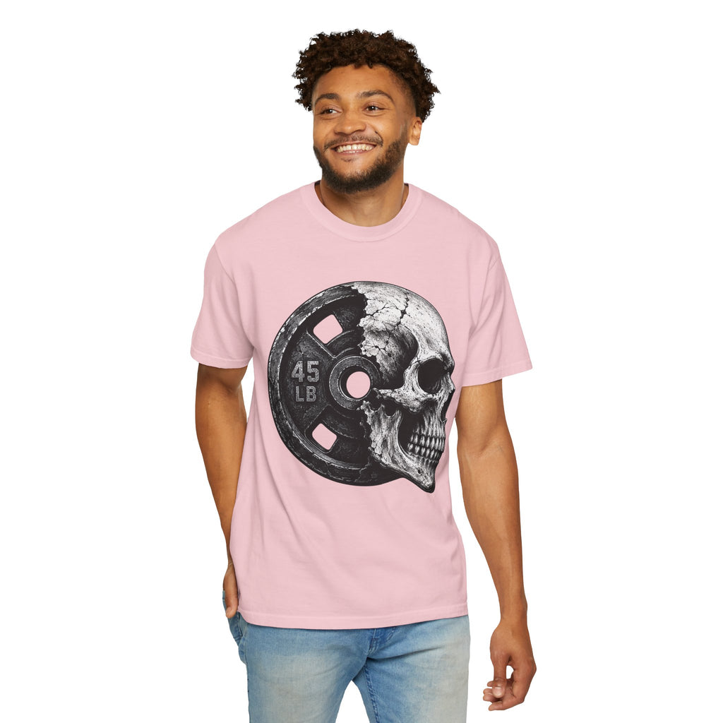 Powerlifting Skull Weight Plate T-shirt