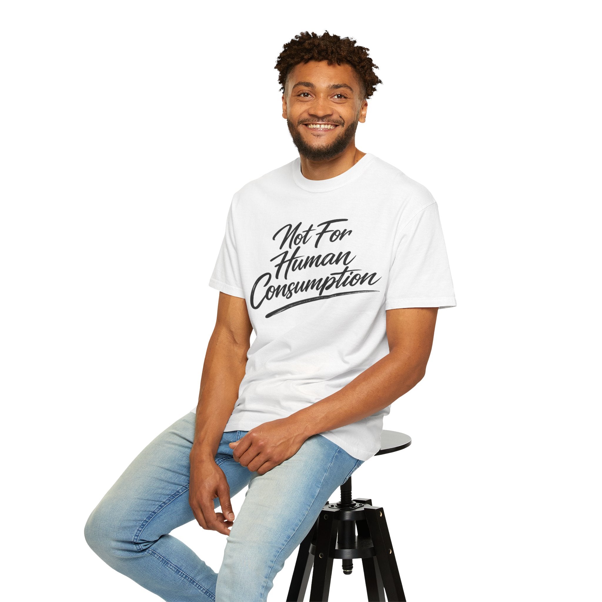 Not For Human Consumption T-Shirt – Funny Graphic Tee for Researchers and Fitness Enthusiasts