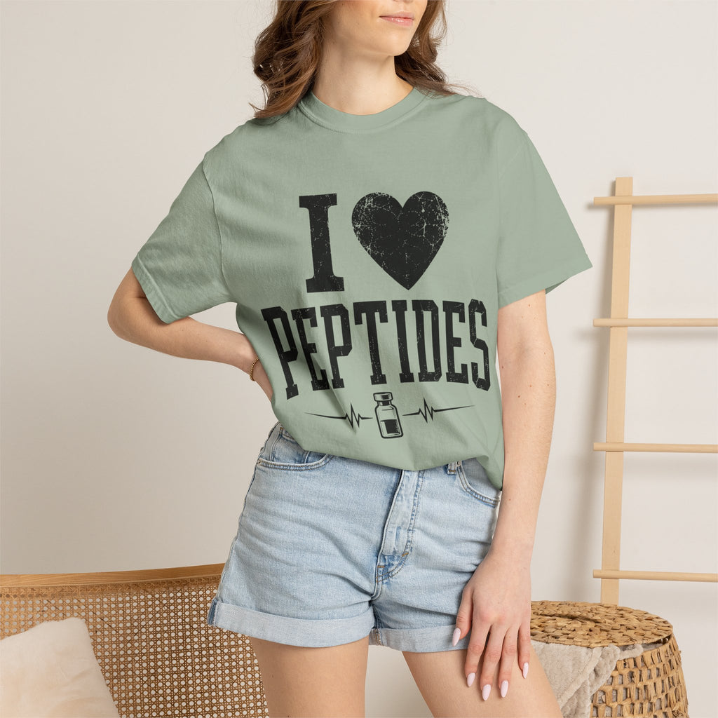 I Love Peptides T-Shirt — Peptide Researcher & Biohacker Graphic Tee