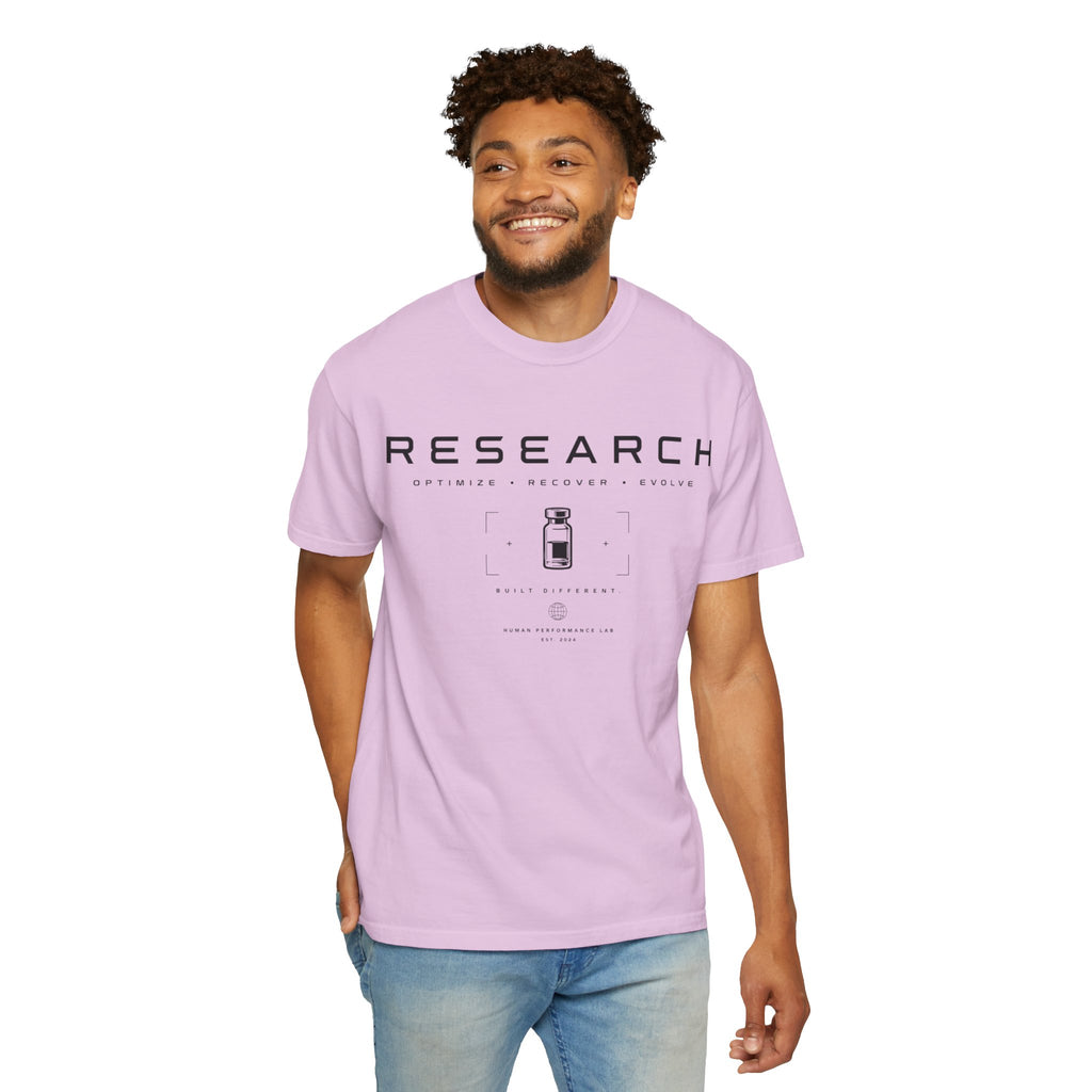 Research — Human Performance Lab T‑Shirt: "Optimize Recover Evolve"