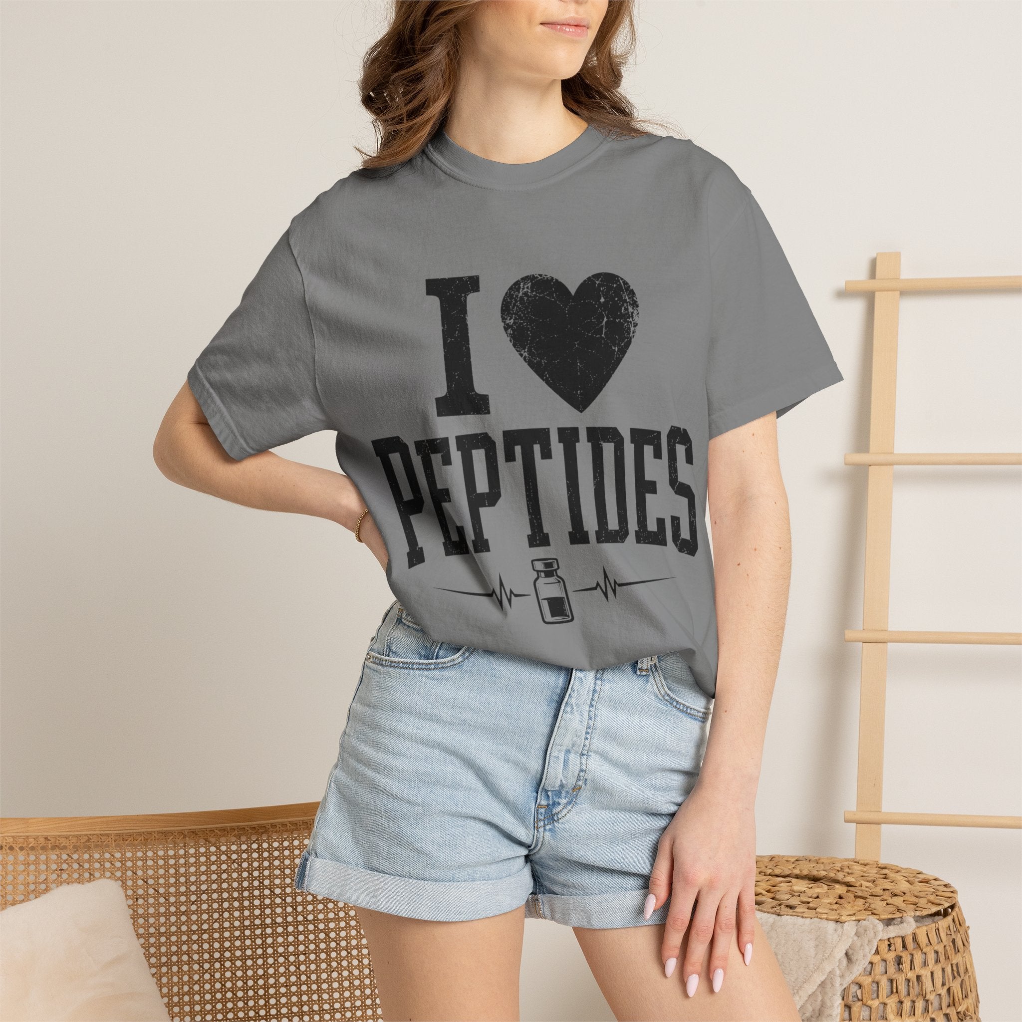 I Love Peptides T-Shirt — Peptide Researcher & Biohacker Graphic Tee