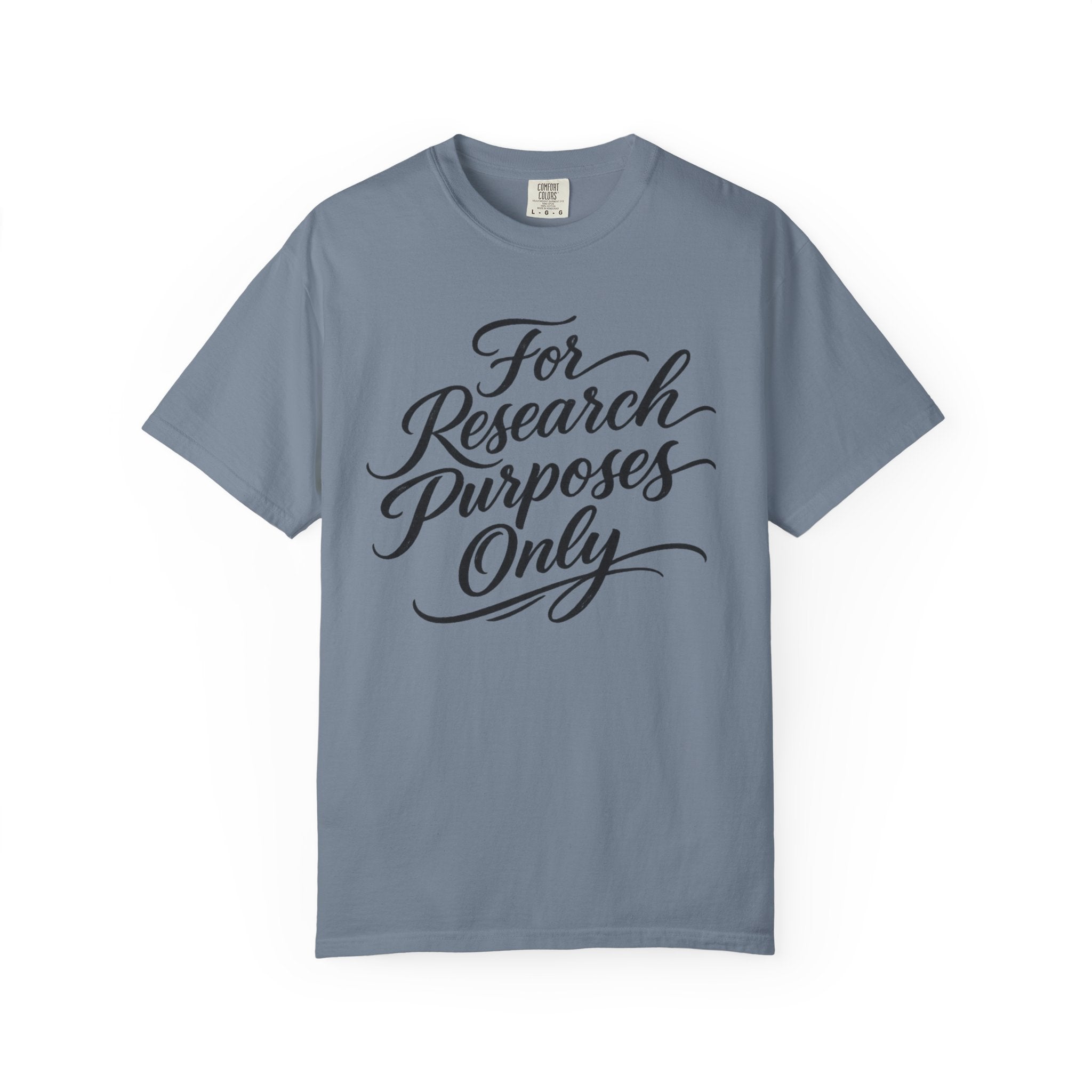 "For Research Purposes Only" Cursive T-Shirt — Peptide Research IYKYK Tee