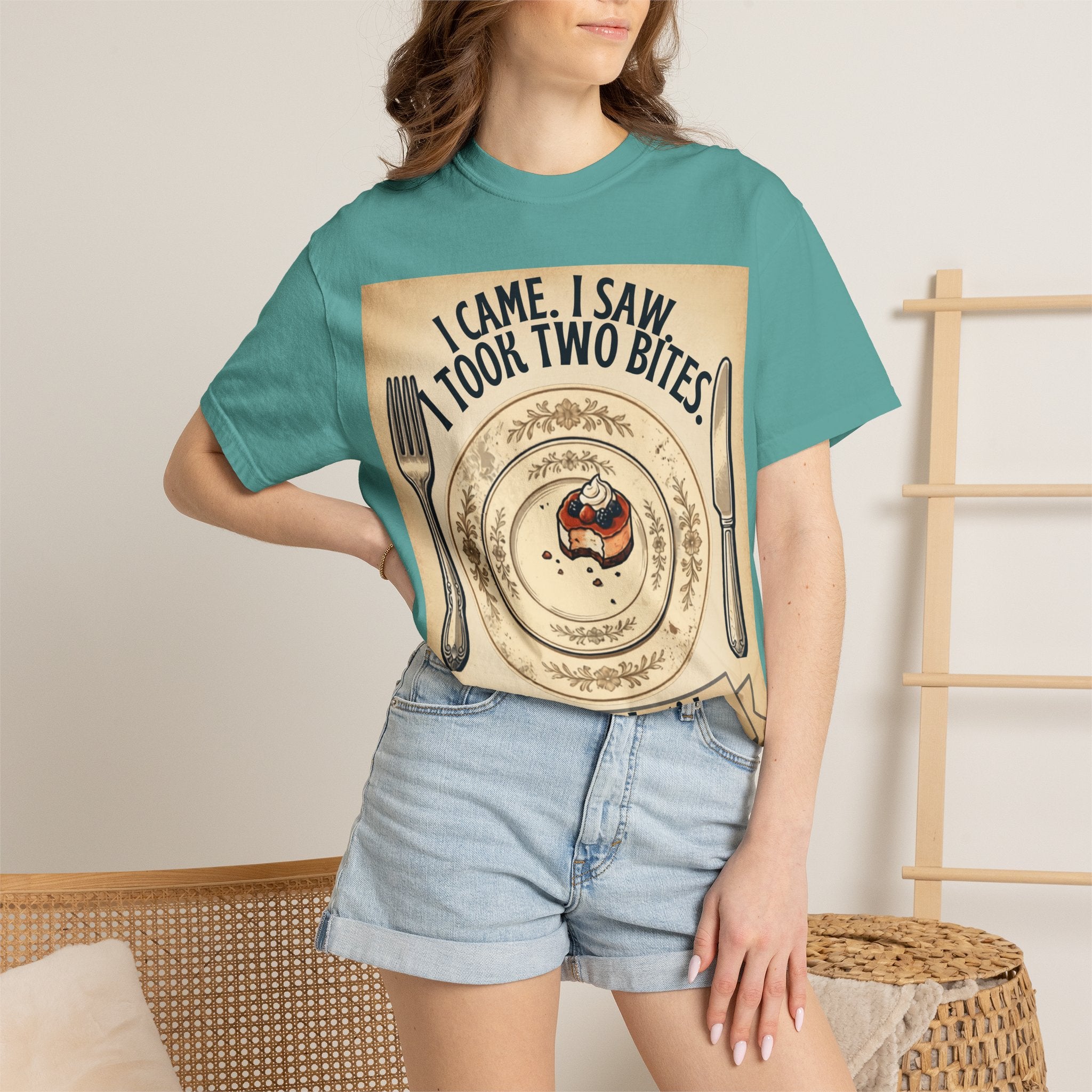 Semaglutide Funny T-Shirt – "I Came, I Saw, Took Two Bites" Weight-Loss Humor Tee