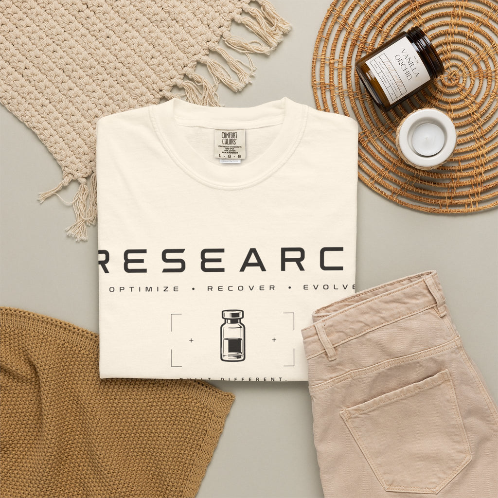 Research — Human Performance Lab T‑Shirt: "Optimize Recover Evolve"