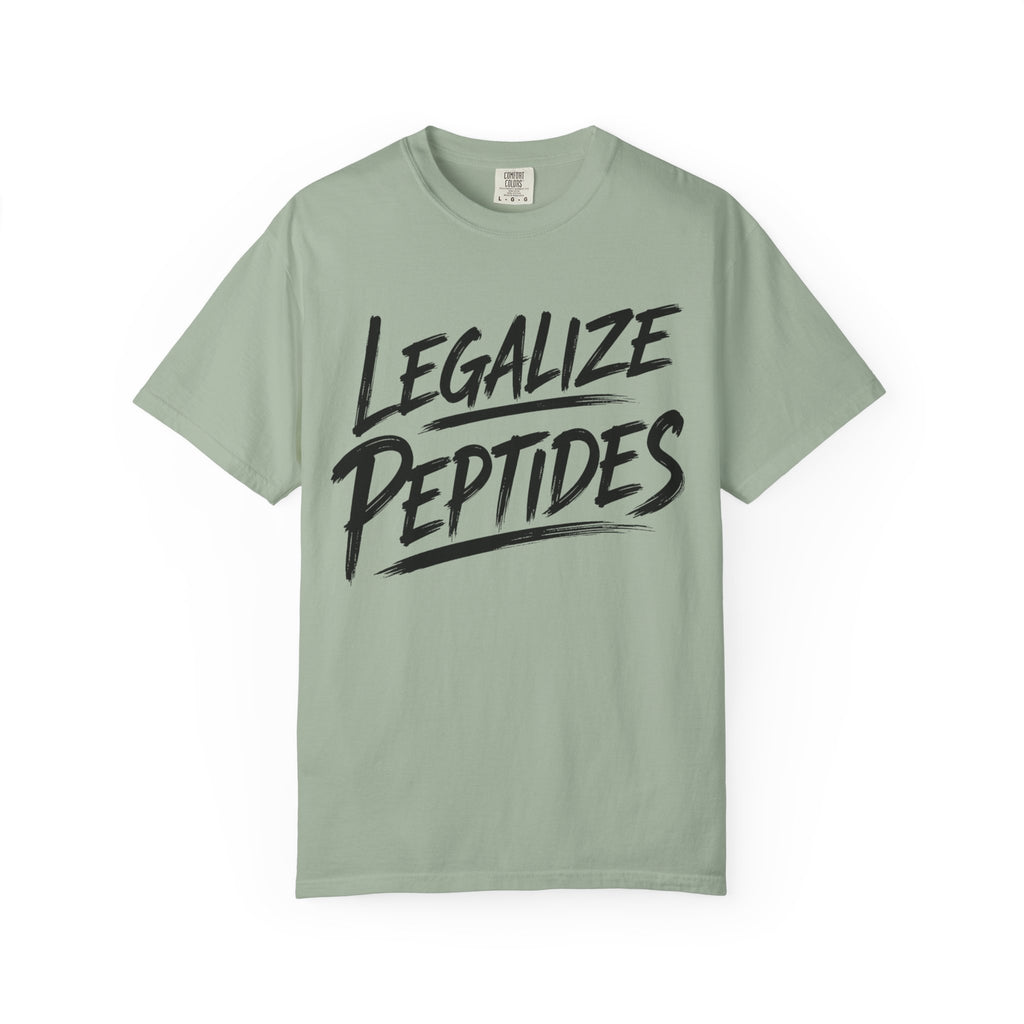 Legalize Peptides T-Shirt — Bold Script Science Advocacy Tee