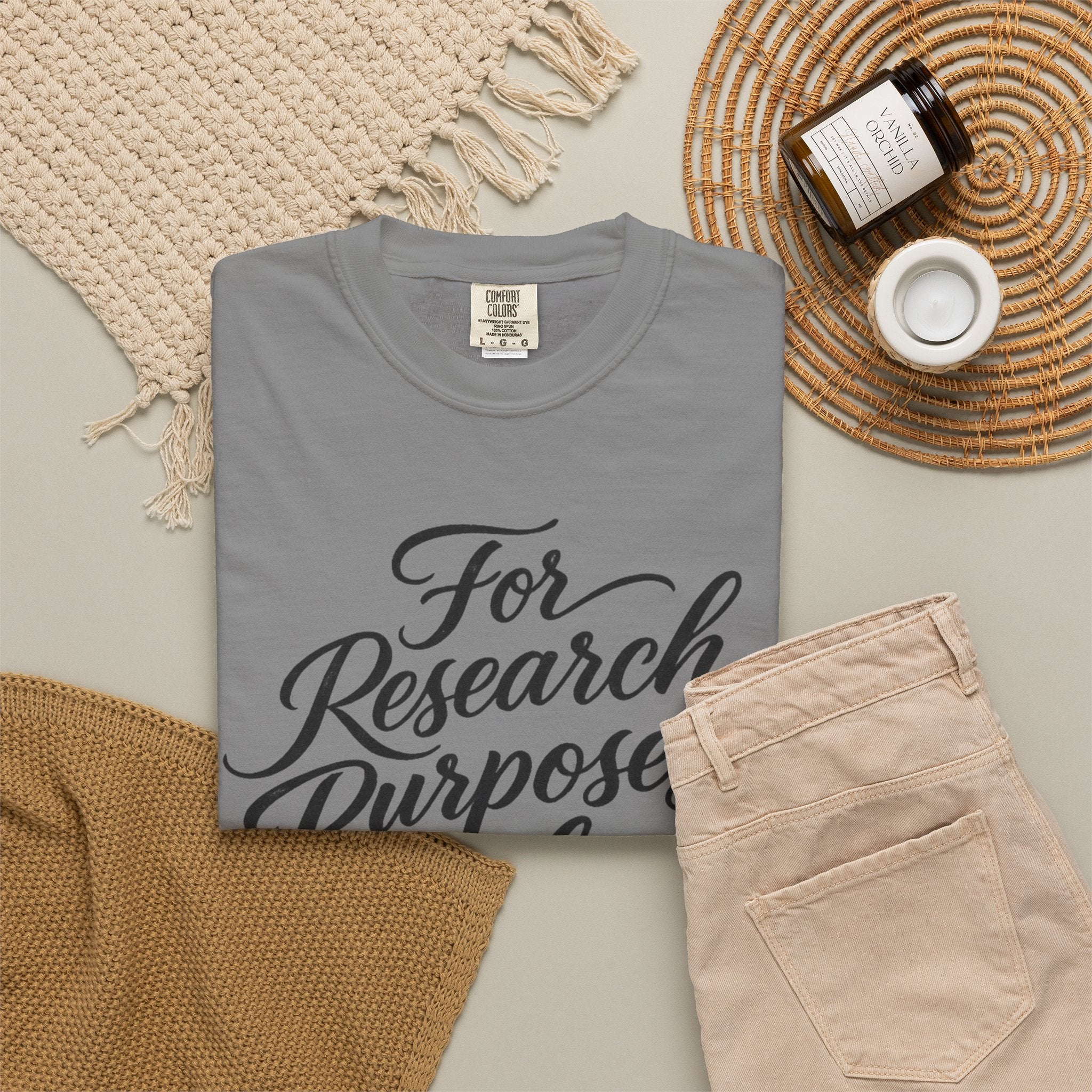 "For Research Purposes Only" Cursive T-Shirt — Peptide Research IYKYK Tee