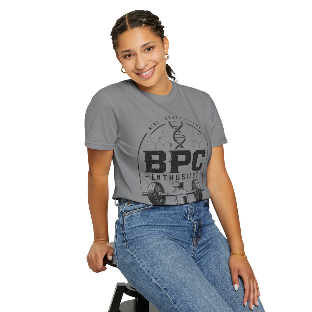 BPC Enthusiast T‑Shirt — Barbell & Supplement Fitness Tee