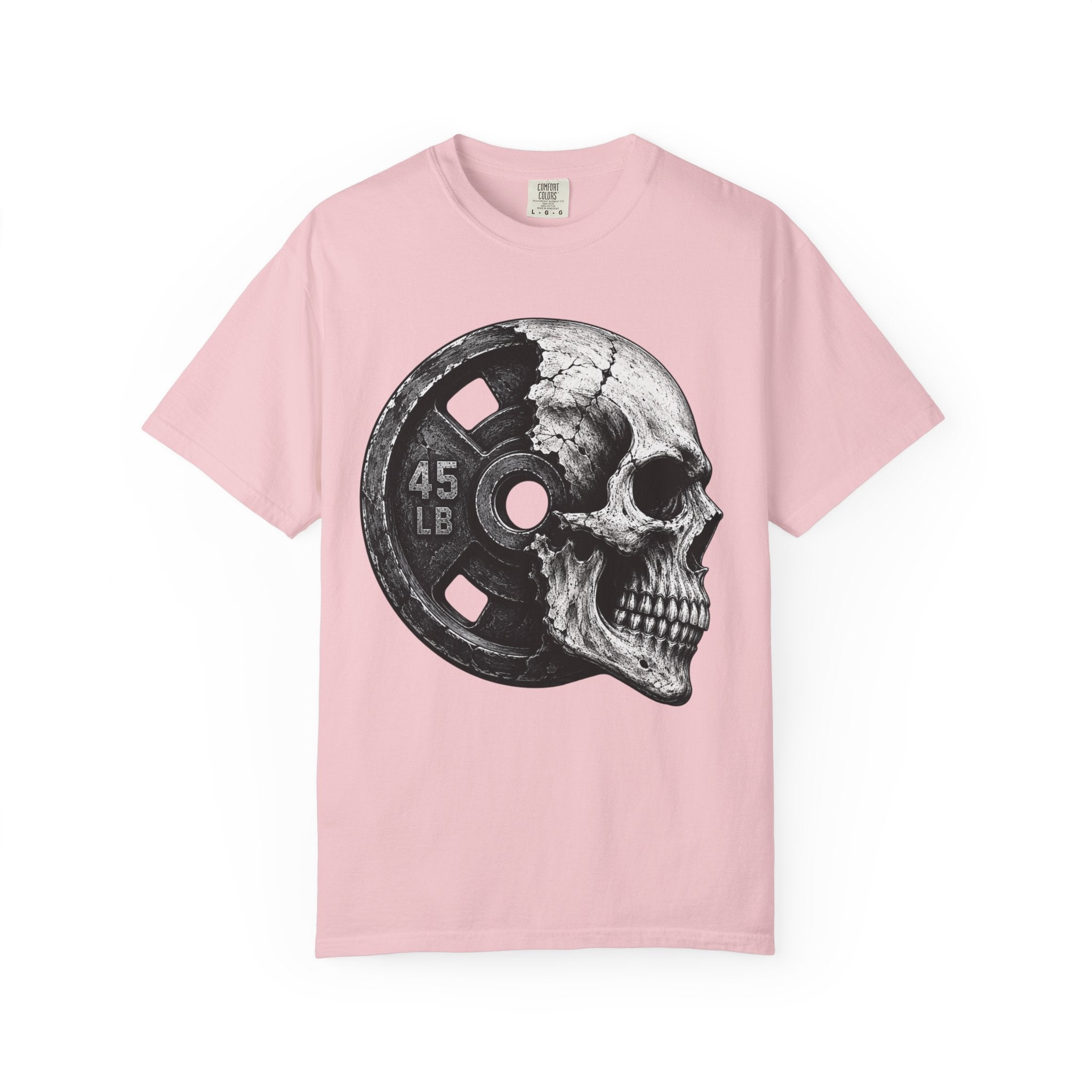 Powerlifting Skull Weight Plate T-shirt