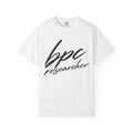 BPC Researcher T-Shirt — Script Logo Tee for Scientists & Data Professionals