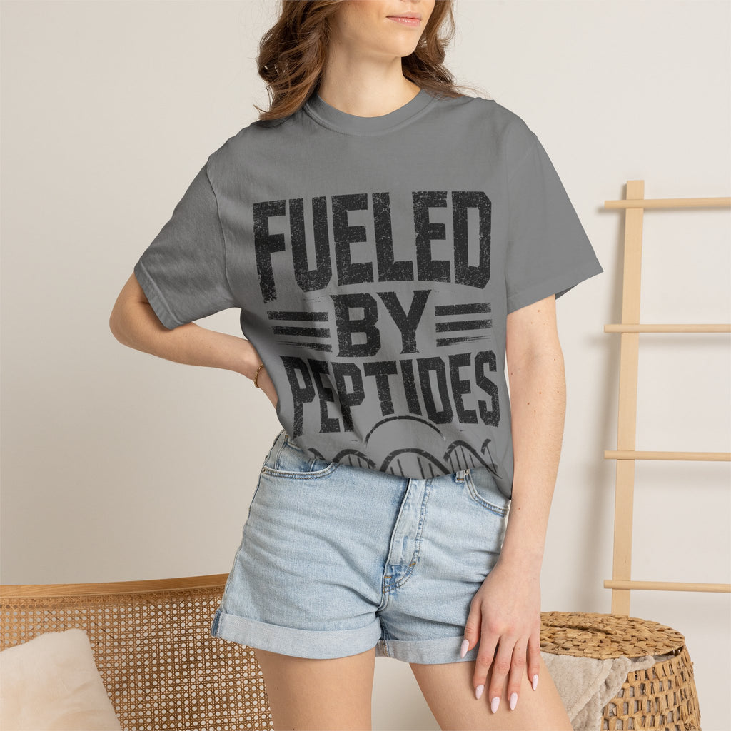 Fueled by Peptides T-Shirt — Biohacker, Fitness Graphic Tee