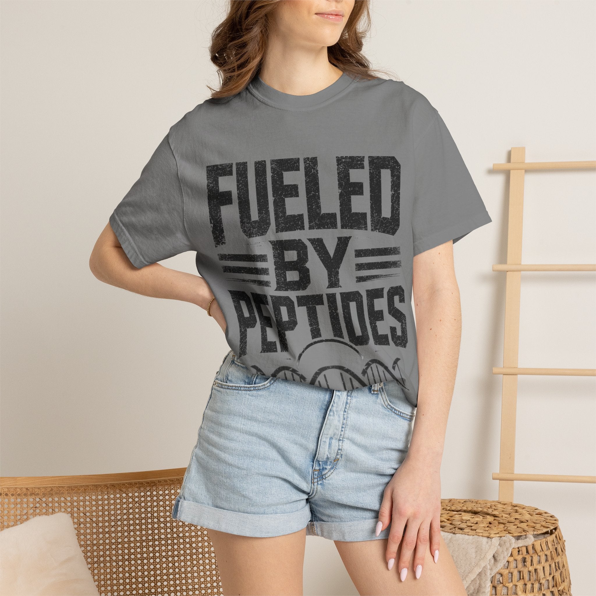 Fueled by Peptides T-Shirt — Biohacker, Fitness Graphic Tee