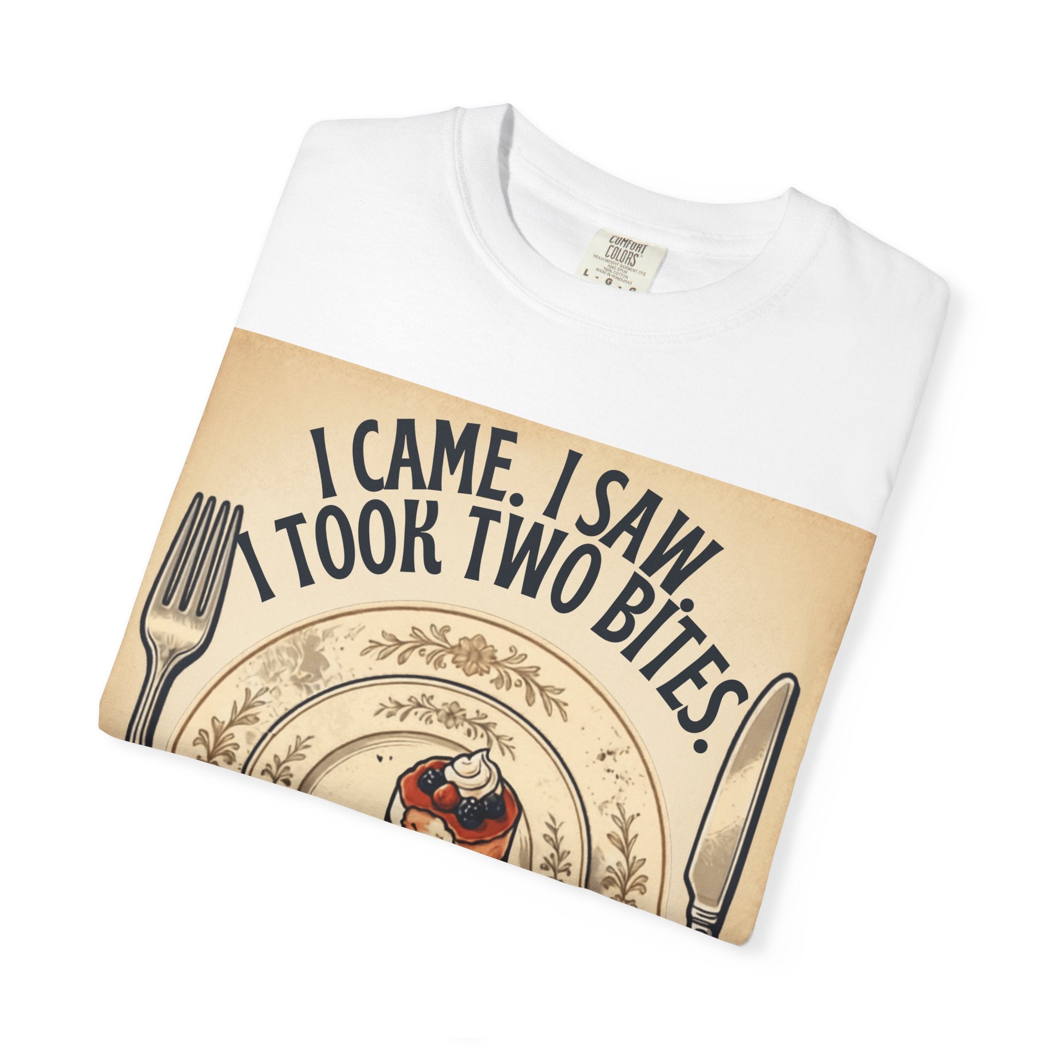 Semaglutide Funny T-Shirt – "I Came, I Saw, Took Two Bites" Weight-Loss Humor Tee