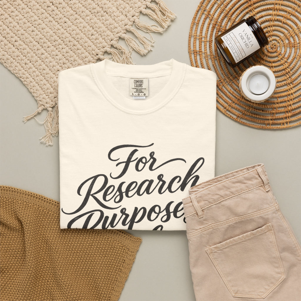 "For Research Purposes Only" Cursive T-Shirt — Peptide Research IYKYK Tee
