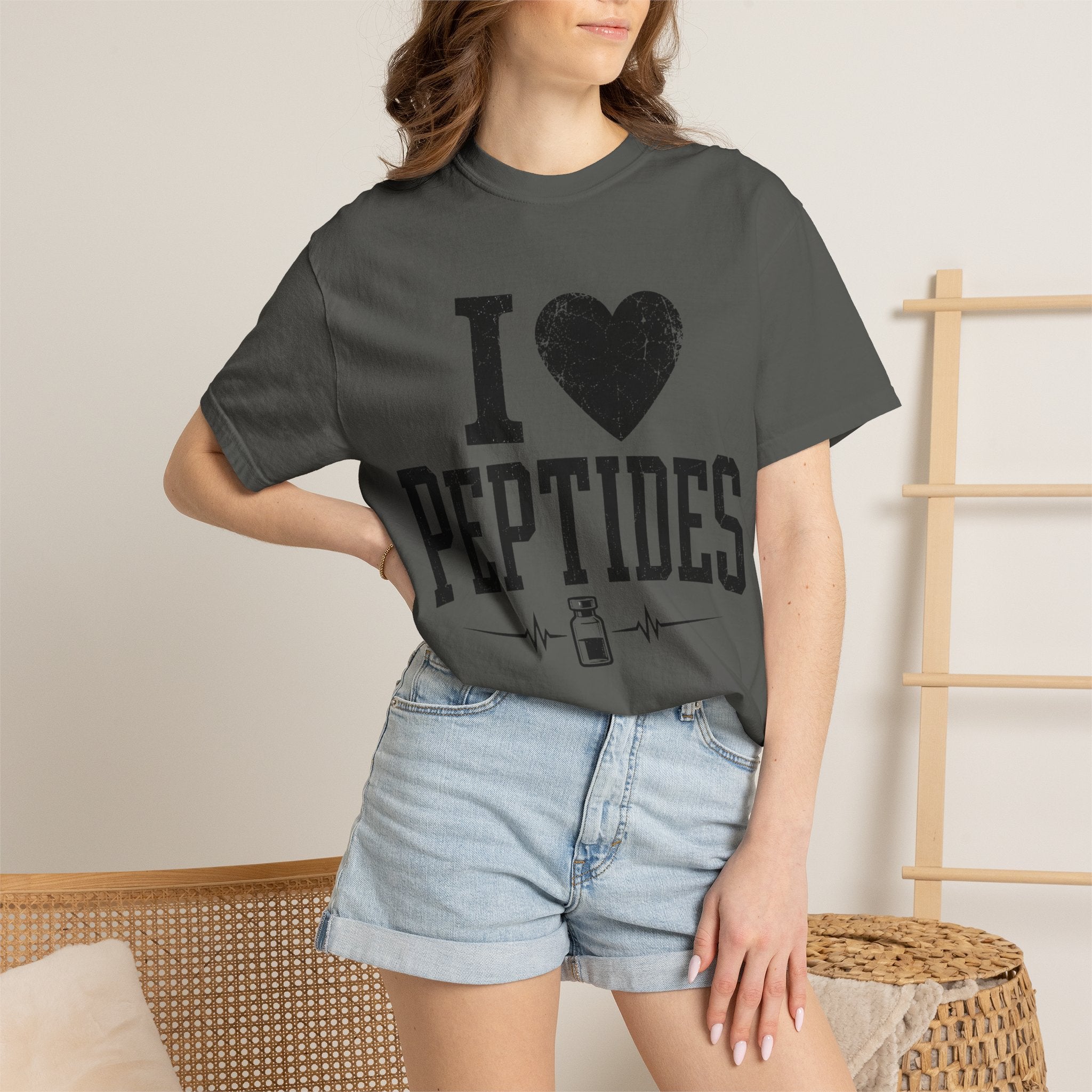 I Love Peptides T-Shirt — Peptide Researcher & Biohacker Graphic Tee