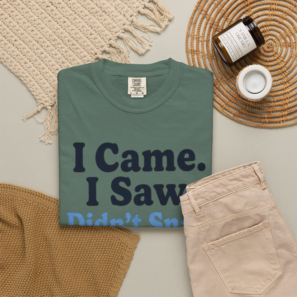 Funny T-Shirt — "I Came. I Saw. I Didn't Snack." Weight Loss & GLP Humor