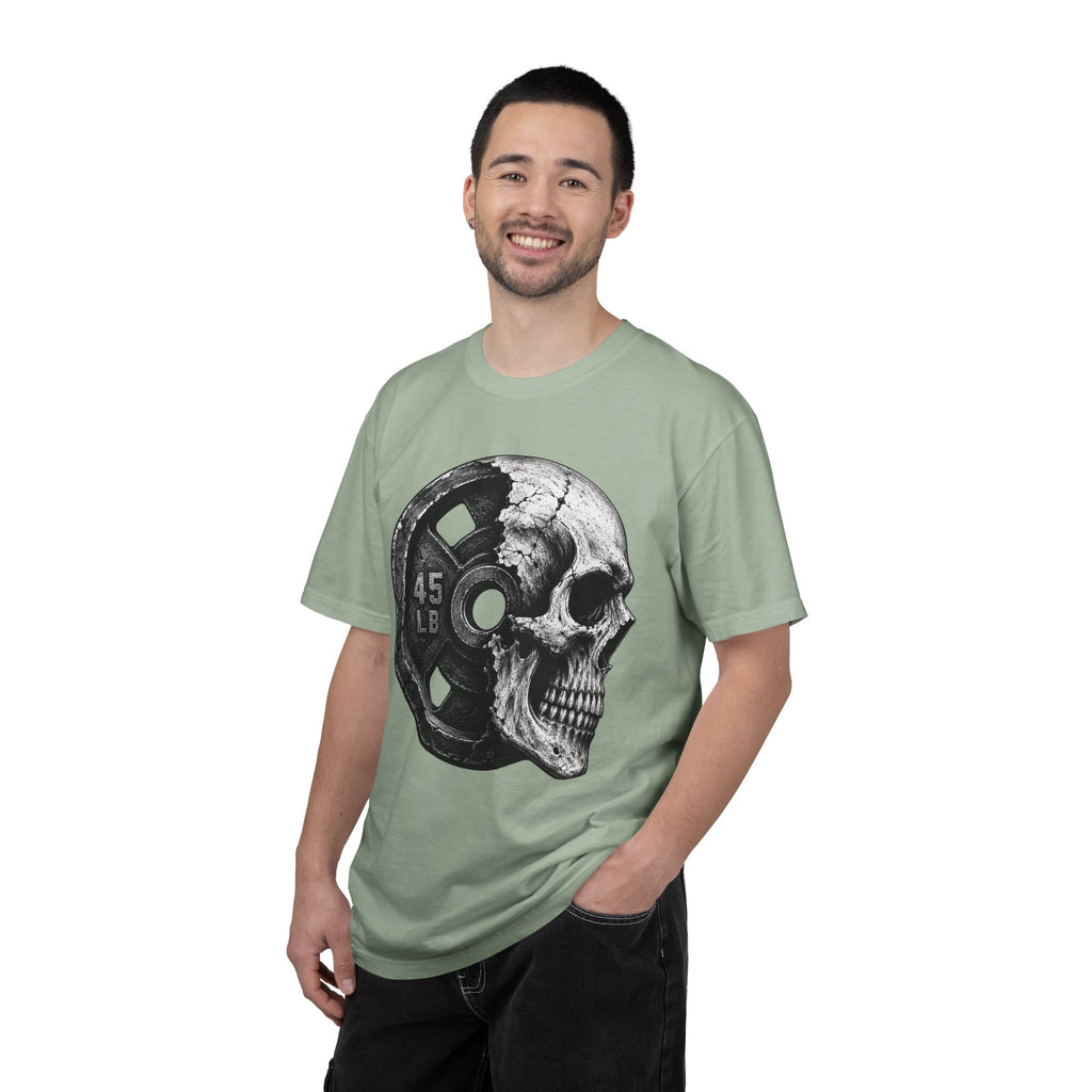 Powerlifting Skull Weight Plate T-shirt