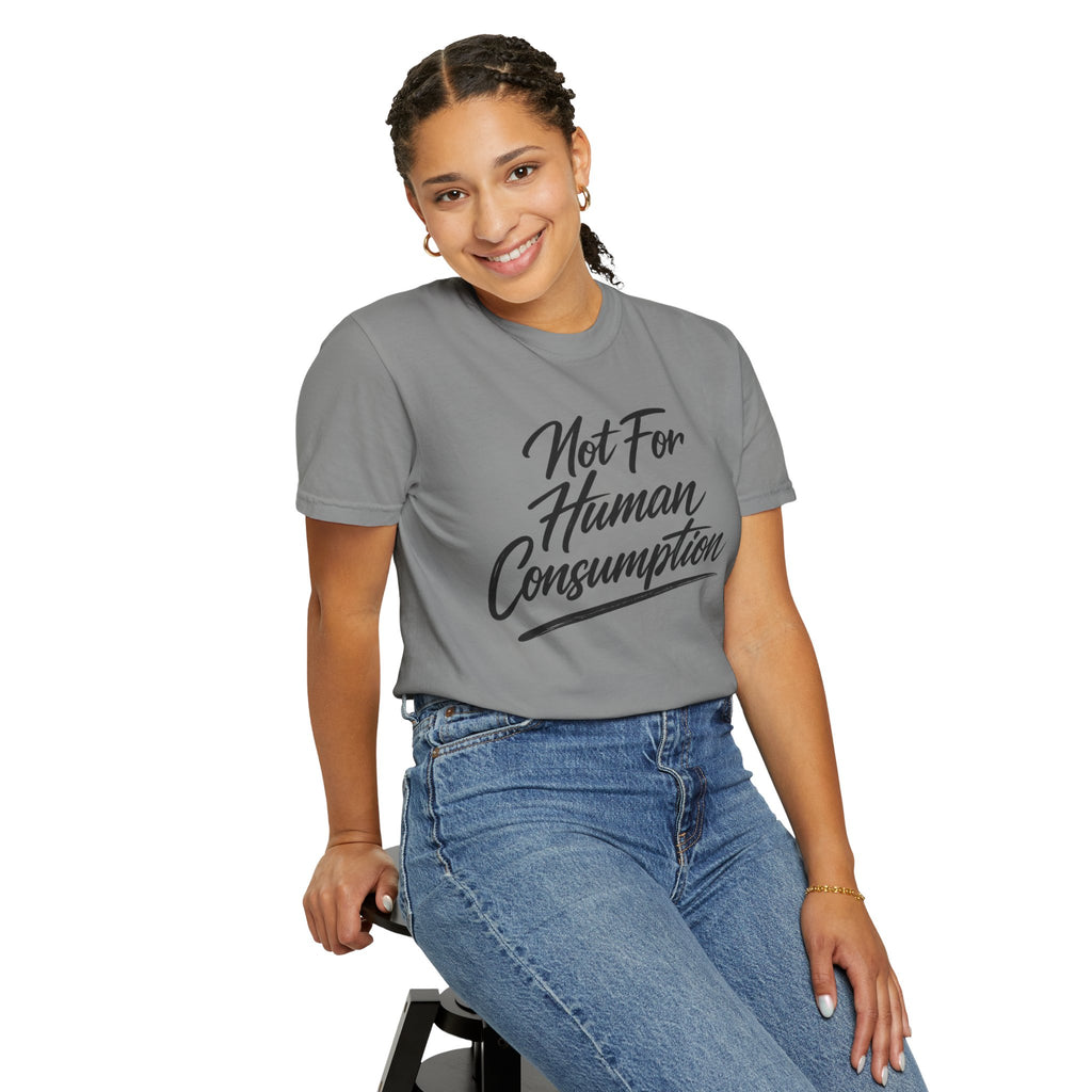 Not For Human Consumption T-Shirt – Funny Graphic Tee for Researchers and Fitness Enthusiasts