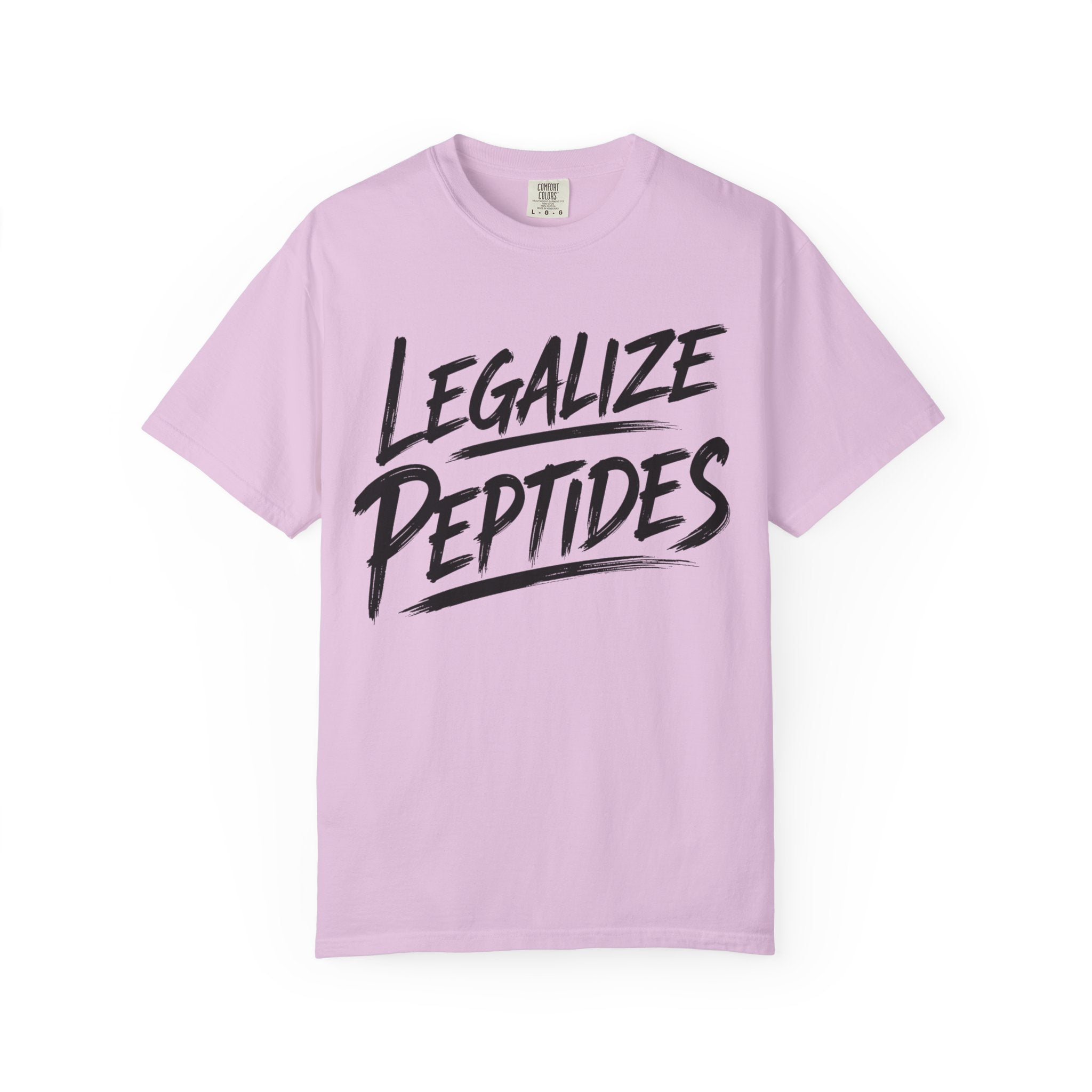Legalize Peptides T-Shirt — Bold Script Science Advocacy Tee